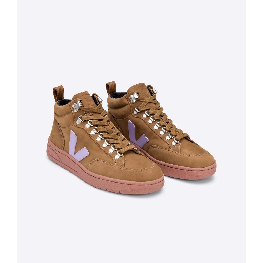 Men's Veja RORAIMA NUBUCK High Tops Brown | ZA 112TCE